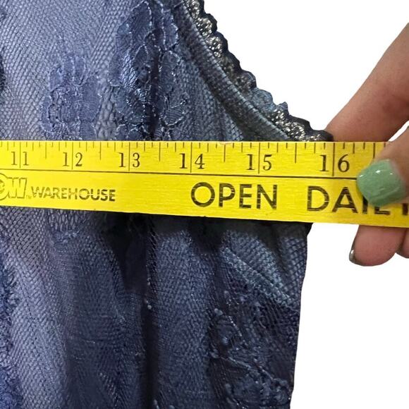 Altar'd State Size Small Navy Lace Mini Dress Fully Lined Prom Formal Sorority - Picture 3 of 8